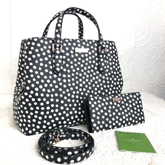kate spade Handbags - 🌸OFFERS?🌸Kate Spade Leather Polka Dots Set NWT